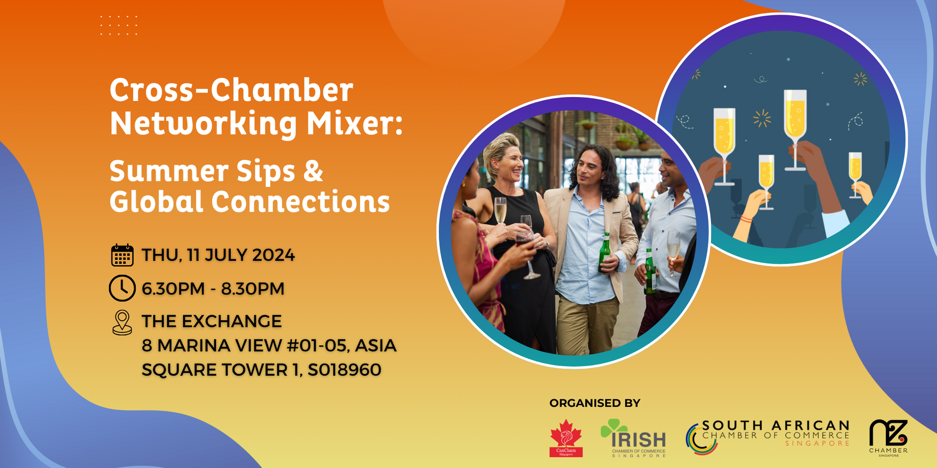 thumbnails Cross-Chamber Networking Mixer: Summer Sips & Global Connections