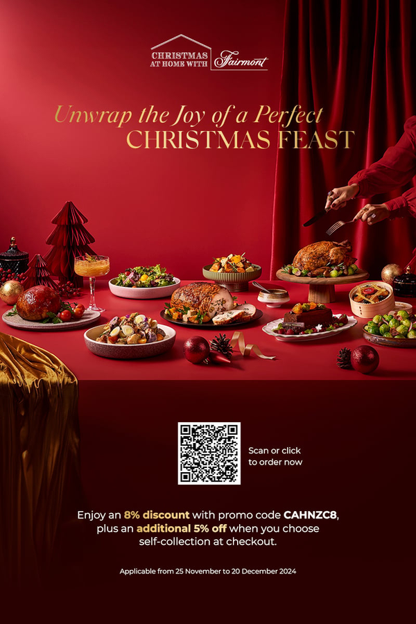 Celebrate Christmas at Home with Fairmont Singapore & Swissôtel The Stamford