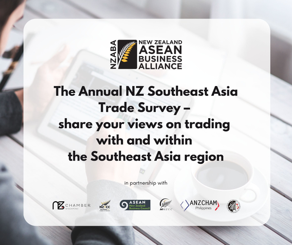 NZ ASEAN Trade Survey 2024 Insights (held NZ time, virtually)