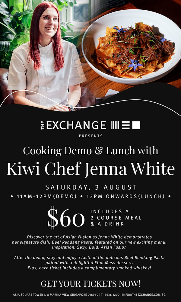 Cooking Demo and Lunch with Kiwi Chef Jenna White - free drink included